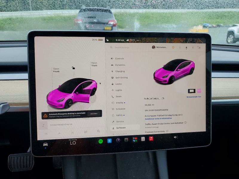 Photo 9 from auction – 2022 TESLA MODEL 3 with VIN 5YJ3E1EA6NF306554