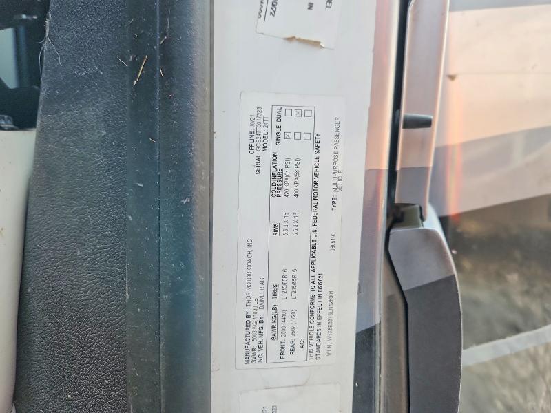 Photo 10 from auction – 2020 MERZ SPRINTER with VIN W1X8E33Y6LN126801