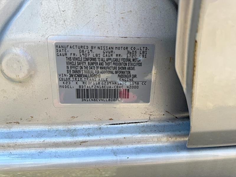 Zdjęcie 10 z aukcji – 2020 NISSAN VERSA z VIN 3N1CN8EV4LL808010