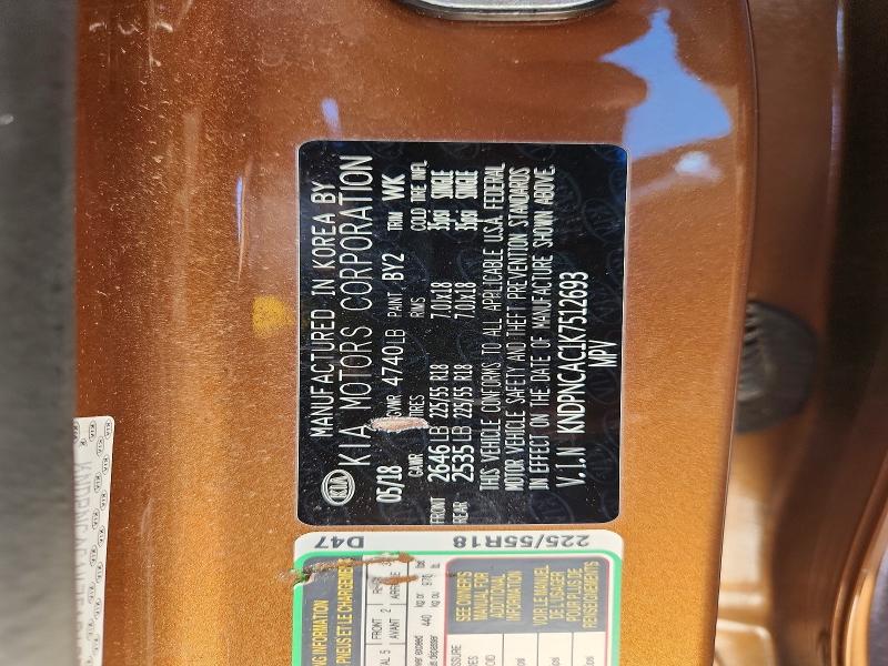Photo 14 from auction – 2019 KIA SPORTAGE with VIN KNDPNCAC1K7512693