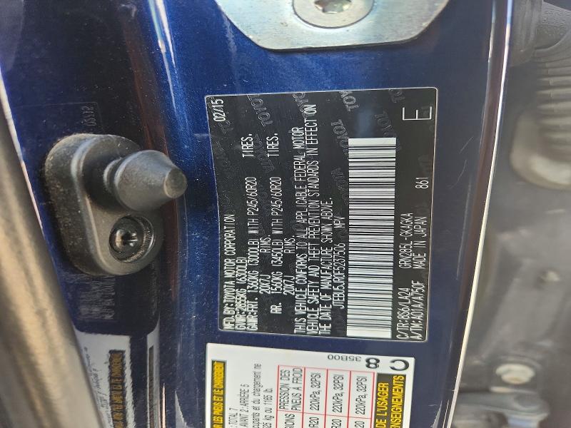 Снимка 14 от търг – 2015 TOYOTA 4RUNNER с VIN JTEBU5JR0F5237506
