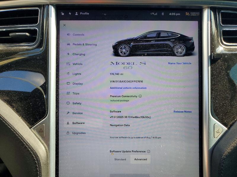 Photo 9 from auction – 2013 TESLA MODEL S with VIN 5YJSA1CG6DFP07616