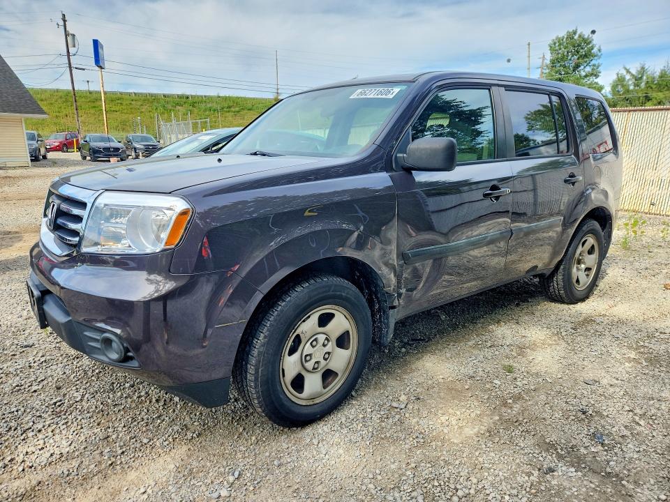 HONDA PILOT 2013 with VIN 5FNYF4H29DB024559 - Photo from auction