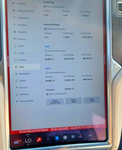Снимка 9 от търг – 2017 TESLA MODEL X с VIN 5YJXCBE23HF076644