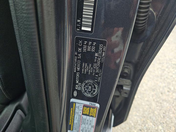 Photo 10 from auction – 2020 KIA FORTE with VIN 3KPF24AD4LE182455