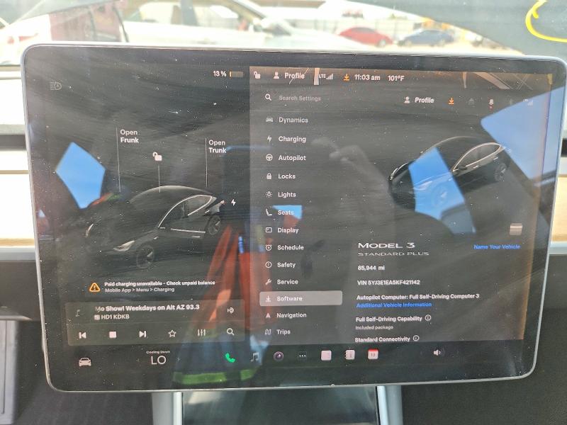 صورة رقم 9 من المزاد - 2019 TESLA MODEL 3 مع VIN 5YJ3E1EA5KF421142