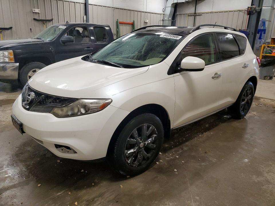 NISSAN MURANO 2012 with VIN JN8AZ1MW3CW212928 - Photo from auction