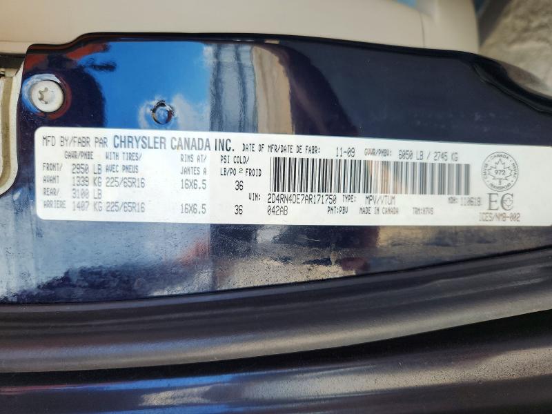 Photo 14 from auction – 2010 DODGE GRAND CARAVAN with VIN 2D4RN4DE7AR171750