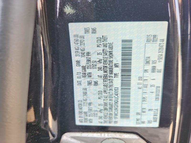 Photo 14 from auction – 2013 FORD ESCAPE with VIN 1FMCU9GX9DUC40053