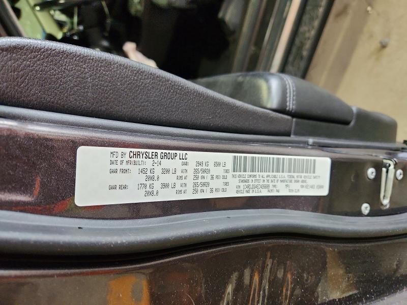 Photo 14 from auction – 2014 DODGE DURANGO with VIN 1C4RDJDG4EC426689