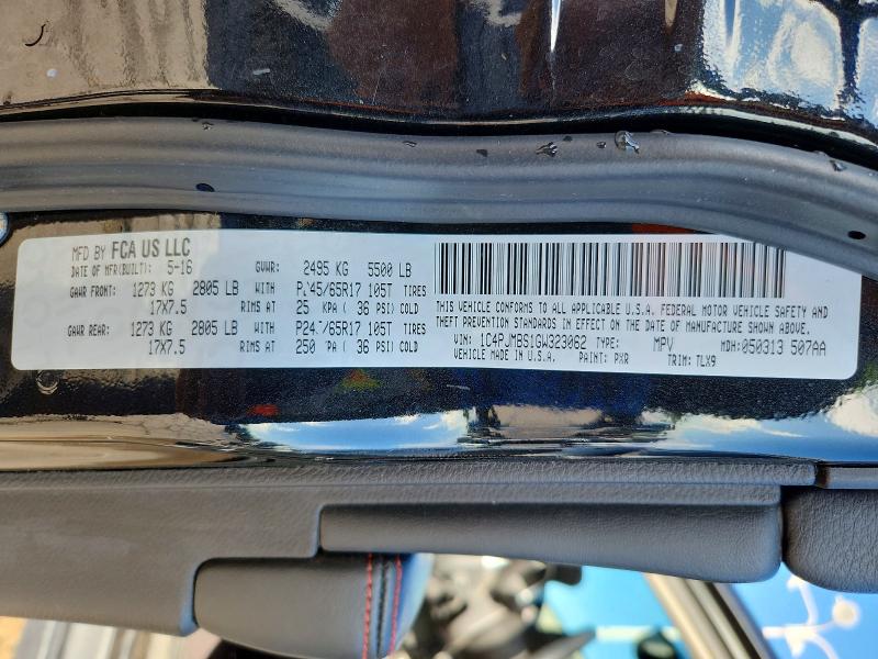 Снимка 14 от търг – 2016 JEEP CHEROKEE с VIN 1C4PJMBS1GW323062