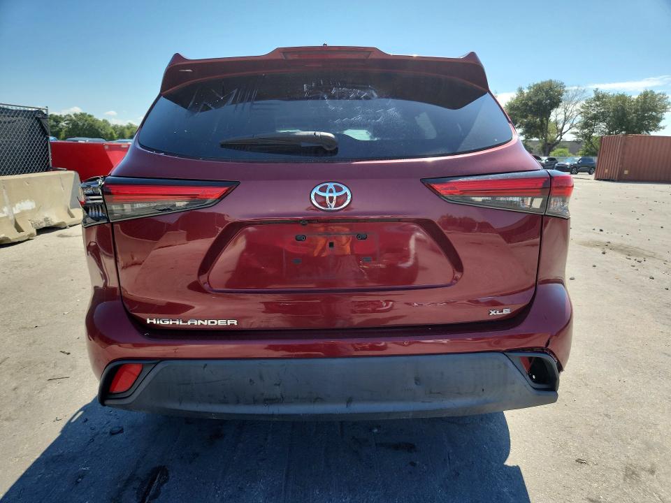 Photo 6 from auction – 2021 TOYOTA HIGHLANDER with VIN 5TDGZRAH7MS080185