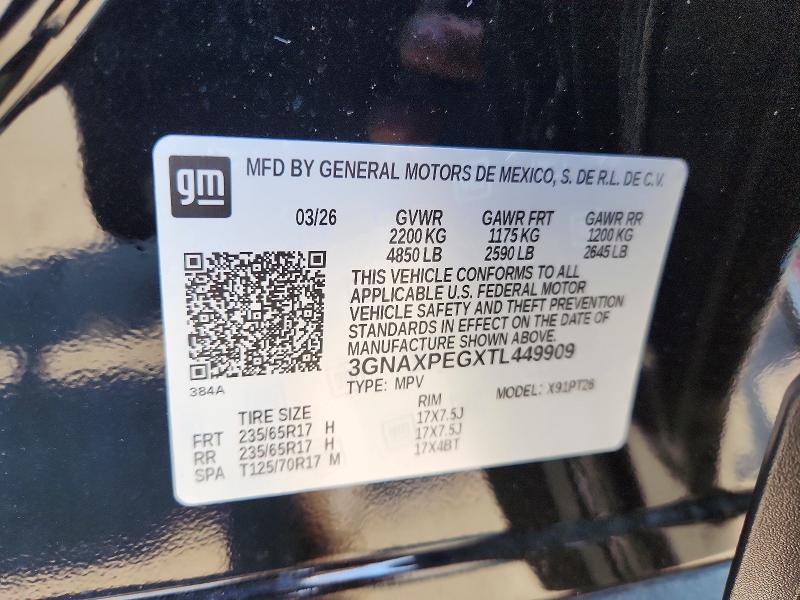 Foto 14 de la subasta – 2026 CHEVROLET EQUINOX con VIN 3GNAXPEGXTL449909