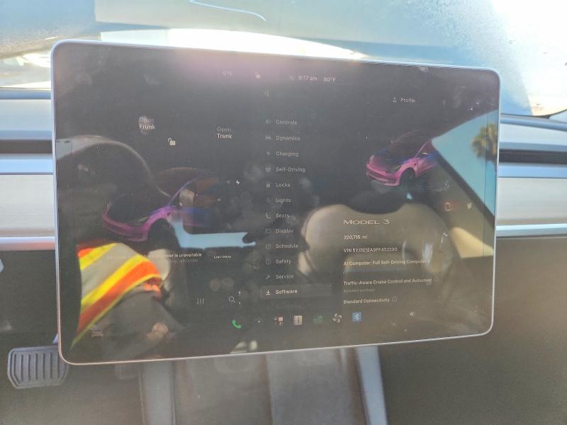 Photo 9 from auction – 2023 TESLA MODEL 3 with VIN 5YJ3E1EA9PF453390