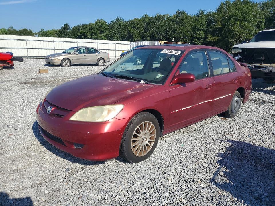HONDA CIVIC 2005 with VIN 2HGES267X5H576604 - Photo from auction