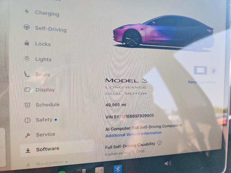 Zdjęcie 9 z aukcji – 2025 TESLA MODEL 3 z VIN 5YJ3E1EB6SF929905