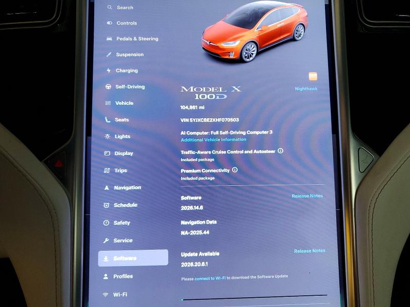 Photo 9 from auction – 2017 TESLA MODEL X with VIN 5YJXCBE2XHF070503
