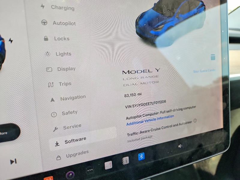 Фото 9 с аукциона – 2020 TESLA MODEL Y с VIN 5YJYGDEE7LF011206