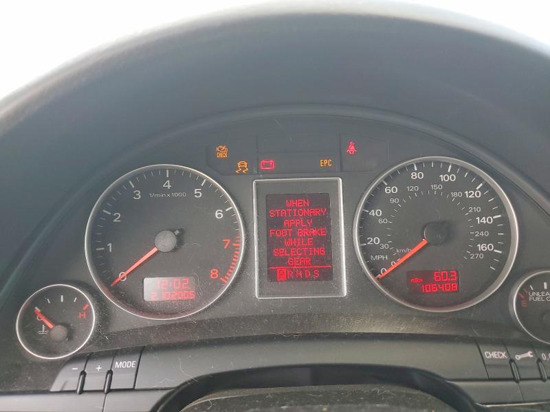 Photo 9 from auction – 2006 AUDI A4 with VIN WAUEF78E76A244287