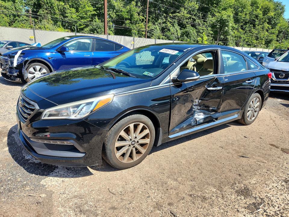 HYUNDAI SONATA 2016 with VIN 5NPE34AF1GH423884 - Photo from auction