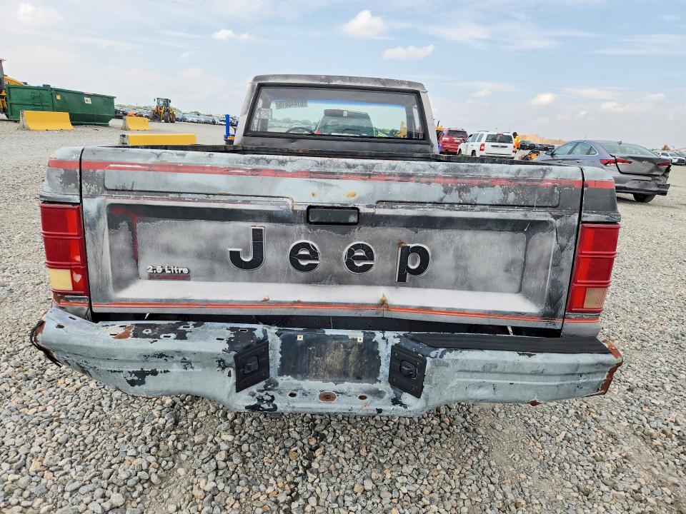 Photo 6 from auction – 1986 JEEP COMANCHE with VIN 1JTHW6614GT011918