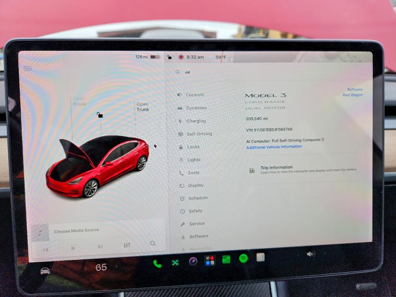Photo 9 from auction – 2018 TESLA MODEL 3 with VIN 5YJ3E1EB5JF065749