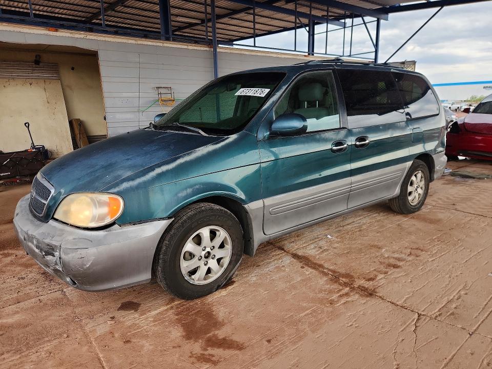KIA SEDONA 2004 with VIN KNDUP131546595390 - Photo from auction