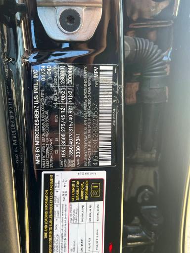 Photo 13 from auction – 2024 MERCEDES-BENZ GLS with VIN 4JGFF5KE2RB220557