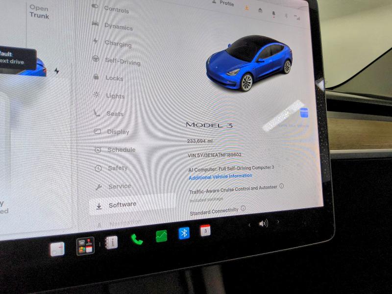 Photo 9 from auction – 2022 TESLA MODEL 3 with VIN 5YJ3E1EA7NF189602