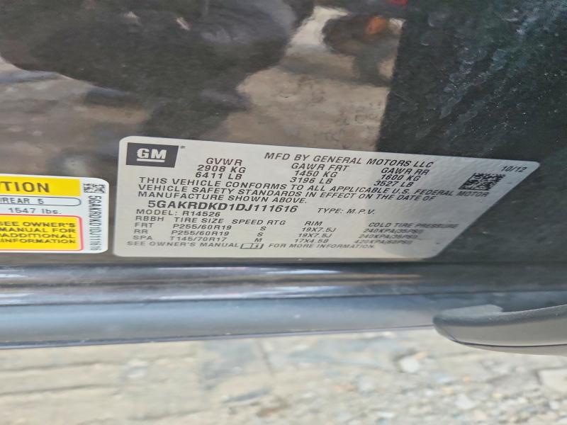 Photo 14 from auction – 2013 BUICK ENCLAVE with VIN 5GAKRDKD1DJ111616
