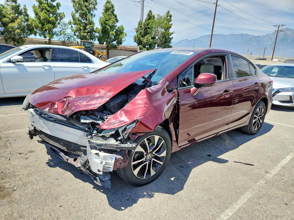 HONDA CIVIC 2013 with VIN 19XFB2F85DE254863 - Photo from auction