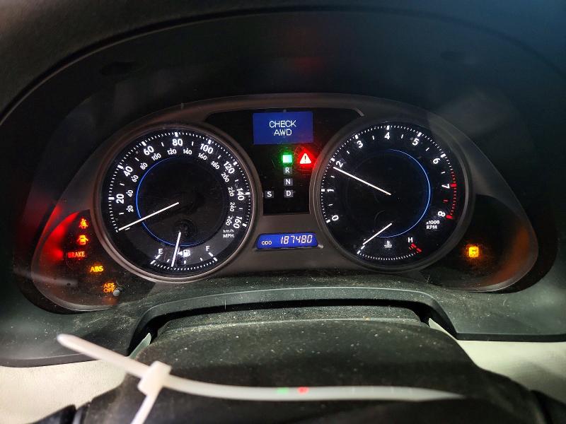 Photo 9 from auction – 2009 LEXUS IS with VIN JTHCK262495034582