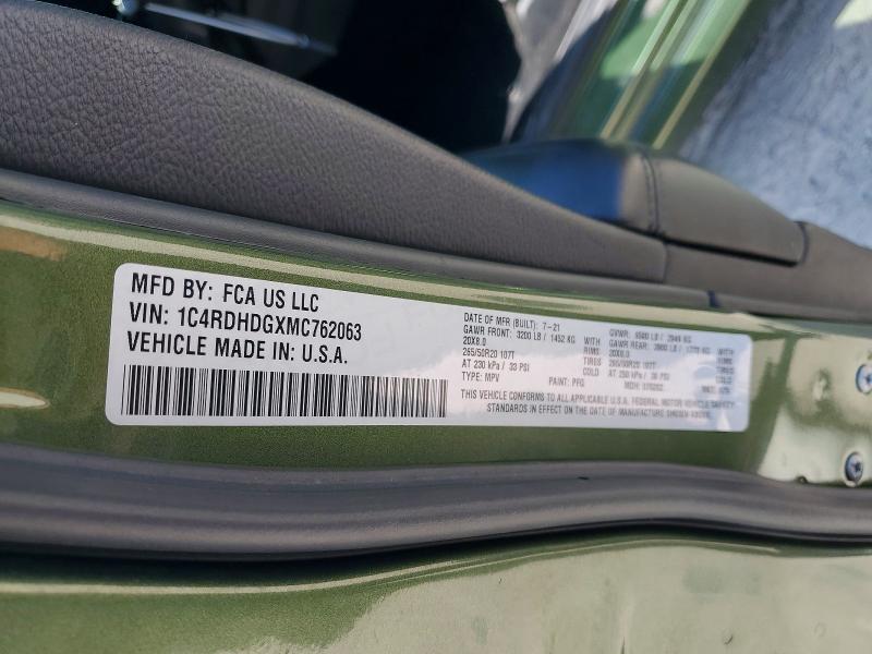 Photo 14 from auction – 2021 DODGE DURANGO with VIN 1C4RDHDGXMC762063