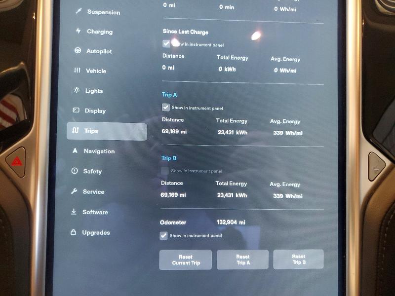Photo 9 from auction – 2015 TESLA MODEL S with VIN 5YJSA1H20FF081593