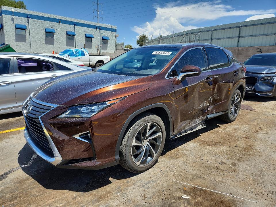 LEXUS RX 350 2016 with VIN 2T2BZMCA9GC020365 - Photo from auction