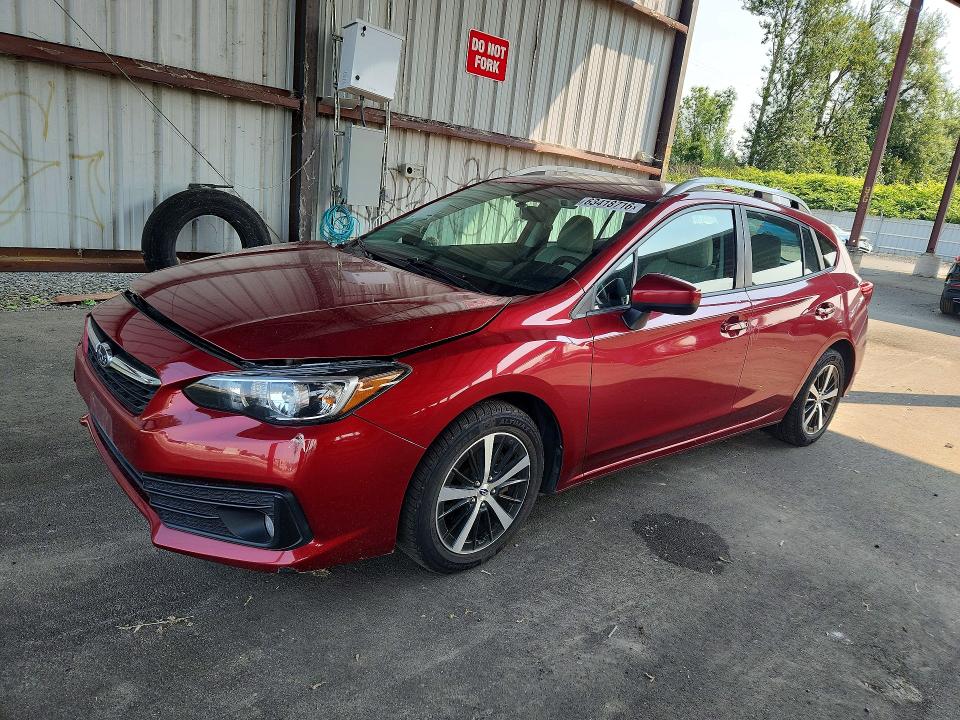 SUBARU IMPREZA 2021 with VIN 4S3GTAV67M3703690 - Photo from auction