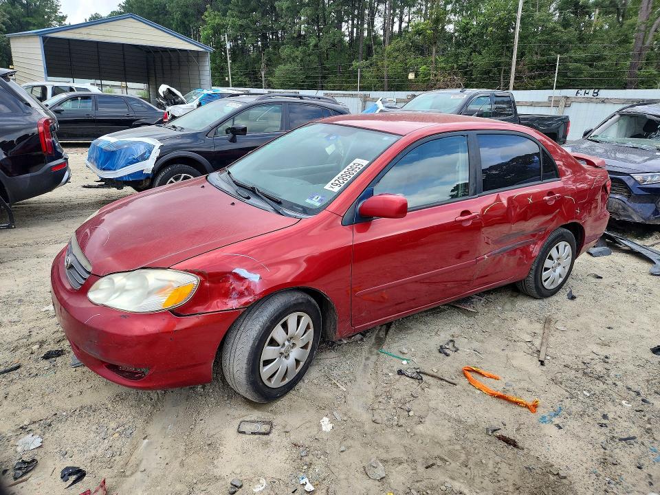 TOYOTA COROLLA 2004 with VIN 2T1BR38E04C262743 - Photo from auction