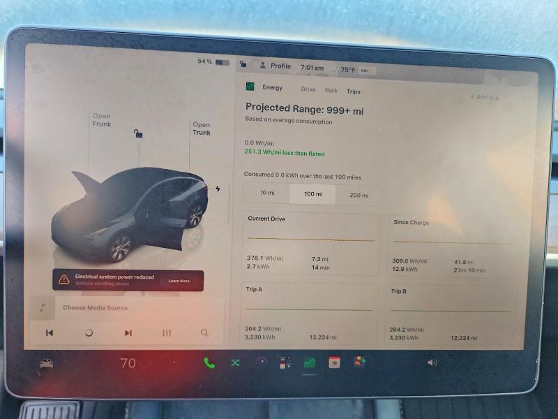 Photo 9 from auction – 2024 TESLA MODEL Y with VIN 7SAYGDEE6RA263117