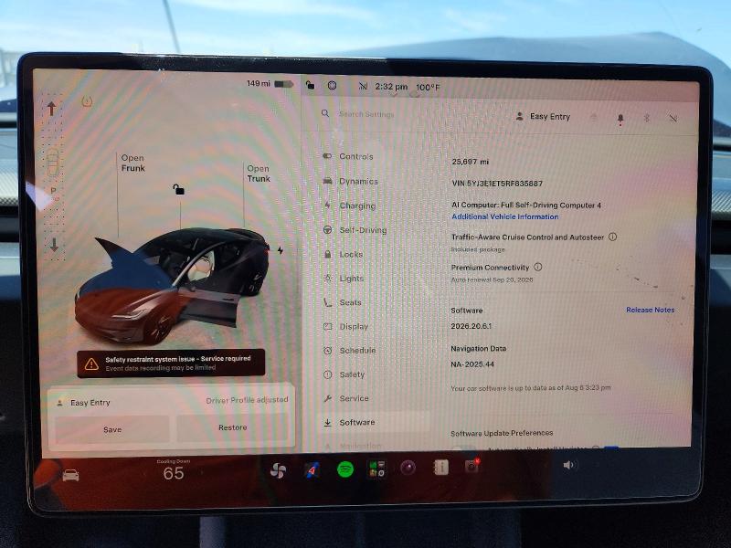 Zdjęcie 9 z aukcji – 2024 TESLA MODEL 3 z VIN 5YJ3E1ET5RF835887