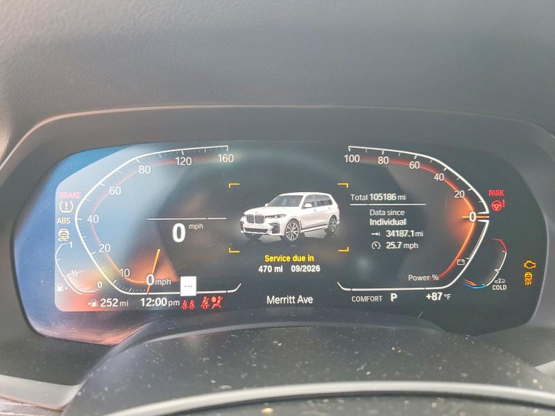 Photo 9 from auction – 2021 BMW X7 with VIN 5UXCW2C07M9G71722