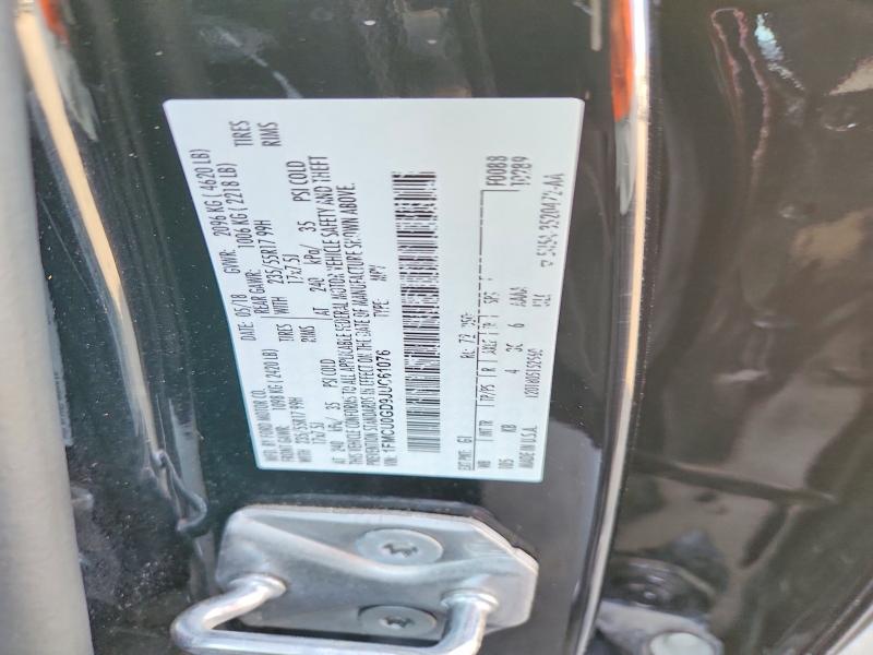 Photo 14 from auction – 2018 FORD ESCAPE with VIN 1FMCU0GD9JUC61076