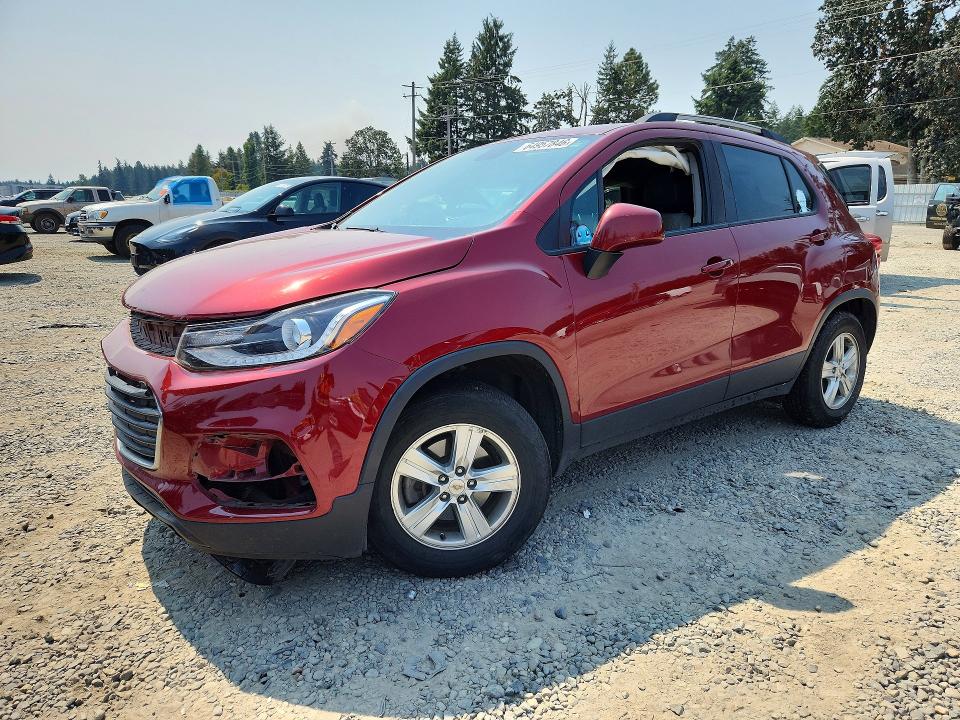 CHEVROLET TRAX 2021 with VIN KL7CJPSB2MB334295 - Photo from auction