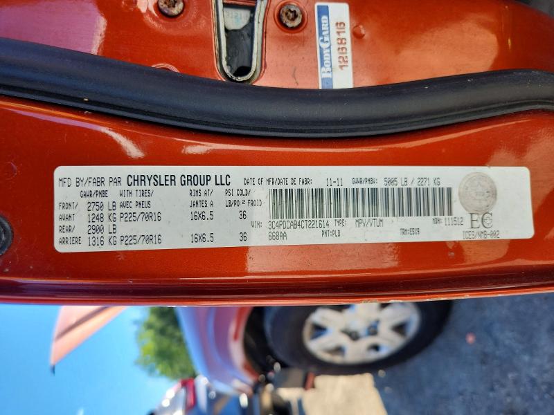 Photo 14 from auction – 2012 DODGE JOURNEY with VIN 3C4PDCAB4CT221614