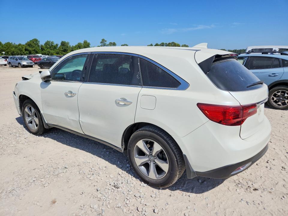Photo 2 from auction – 2016 ACURA MDX with VIN 5FRYD3H24GB009213