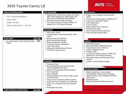 Photo 12 from auction – 2025 TOYOTA CAMRY with VIN 4T1DAACK2SU094519