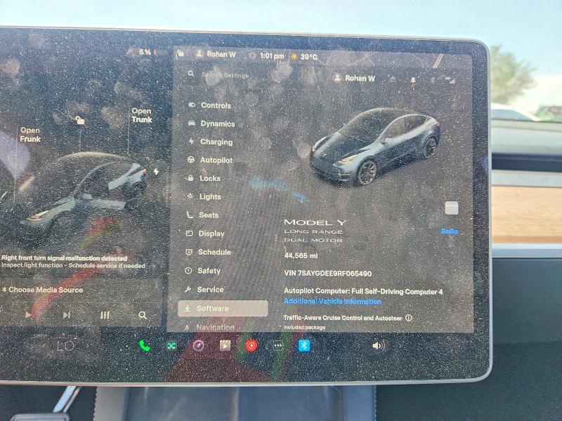Photo 9 from auction – 2024 TESLA MODEL Y with VIN 7SAYGDEE9RF065490