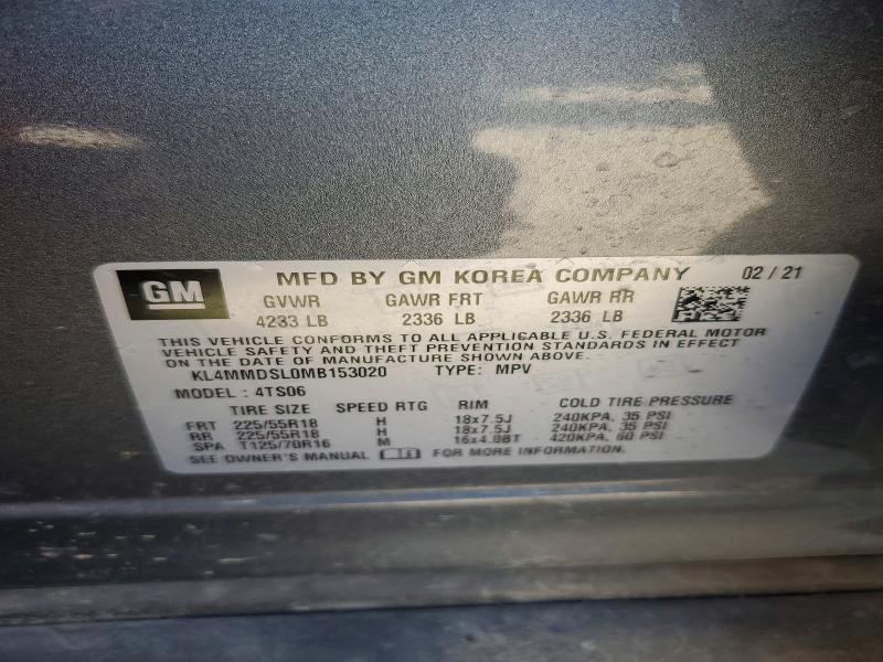 Photo 14 from auction – 2021 BUICK ENCORE GX with VIN KL4MMDSL0MB153020