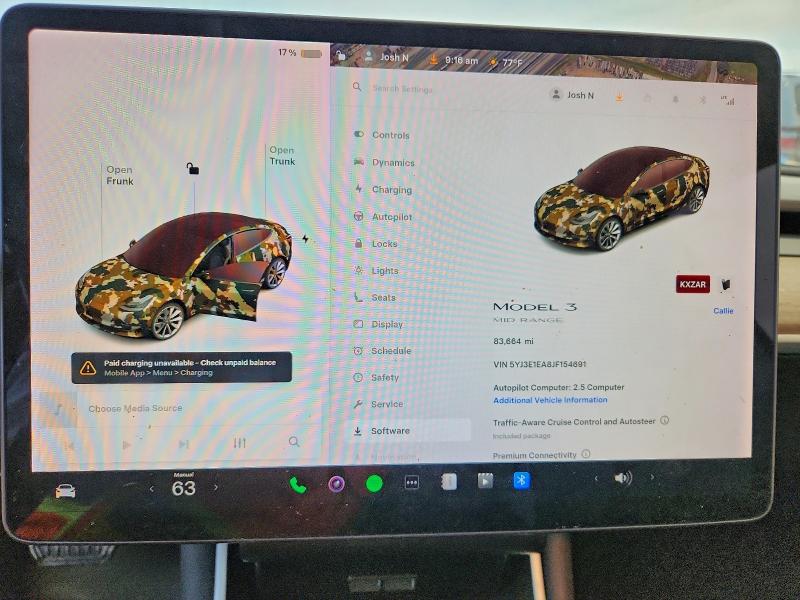 Photo 9 from auction – 2018 TESLA MODEL 3 with VIN 5YJ3E1EA8JF154691