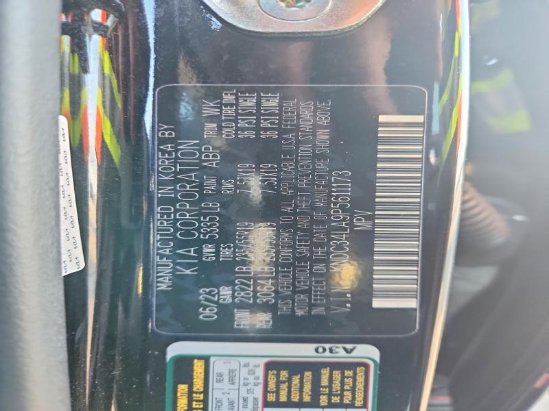 Photo 14 from auction – 2023 KIA EV6 with VIN KNDC34LA9P5611173