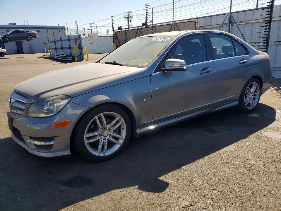 MERCEDES-BENZ C 2012 with VIN WDDGF4HB6CR201191 - Photo from auction